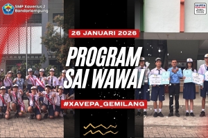 Upacara Bendera SMP Xaverius 2 Bandar Lampung: Menumbuhkan Semangat Literasi Melalui G2M2