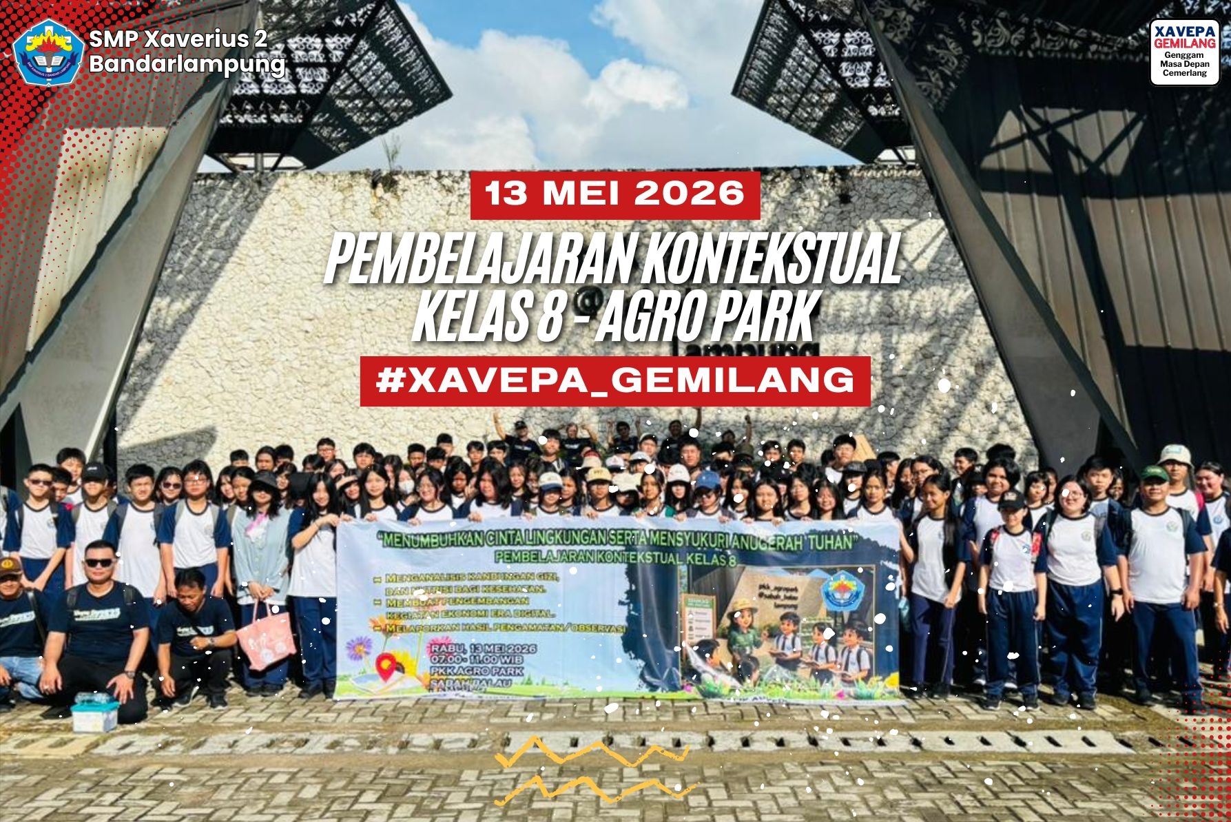 Pembelajaran Kontekstual Kelas 8 SMP Xaverius 2 Bandar Lampung Menumbuhkan Cinta Lingkungan serta Mensyukuri Anugerah Tuhan