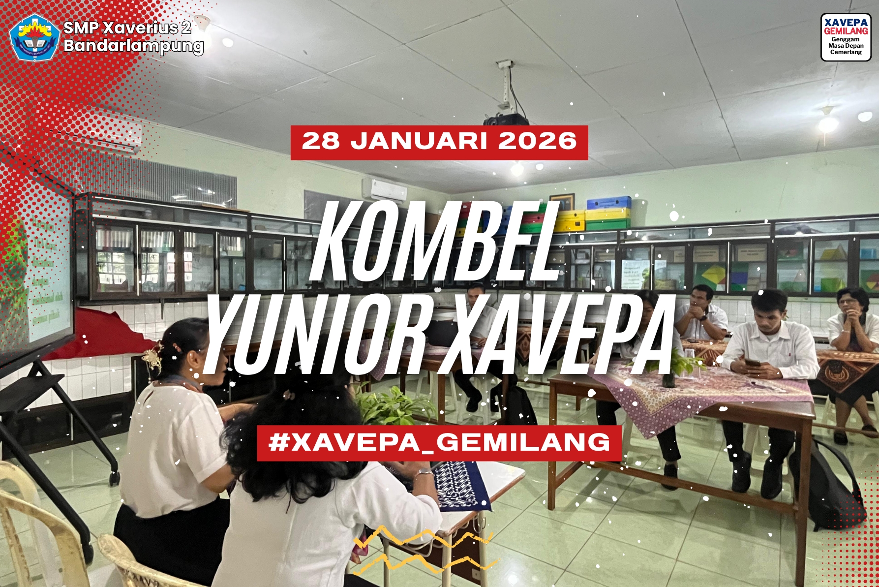 Program Komunitas Belajar (KOMBEL) Yunior Xavepa  (KYX) dalam Maksimalisasi Hadapi TKA