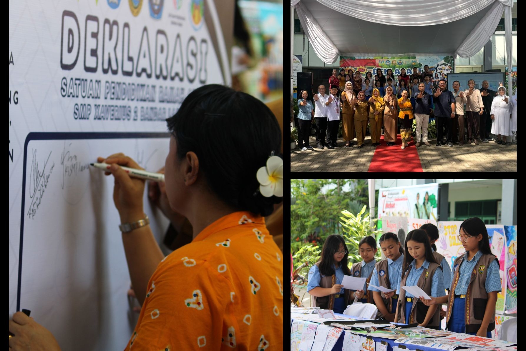 Deklarasi  Satuan Pendidikan Ramah Anak SMP Xaverius 2 Bandar Lampung