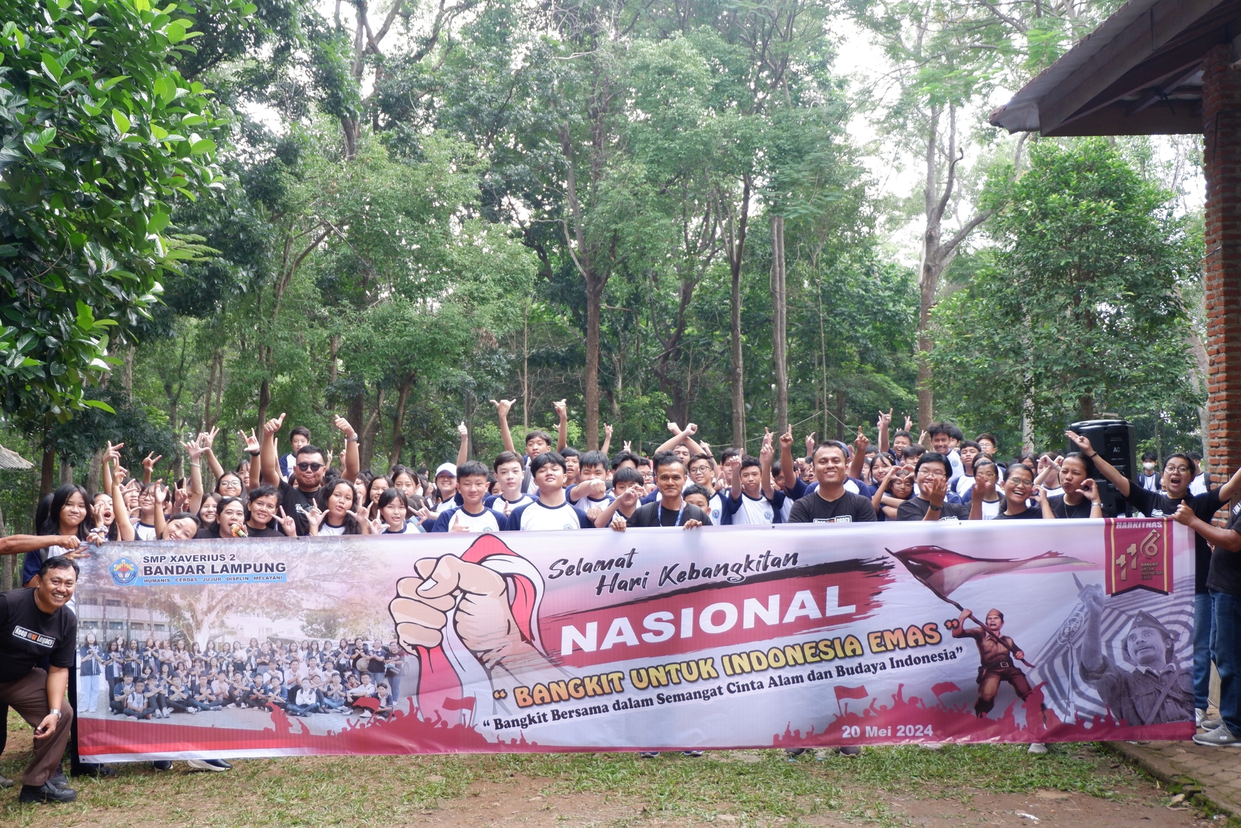 Memperingati HARKITNAS 2024, SMP Xaverius 2 Bandar Lampung Belajar di Luar!