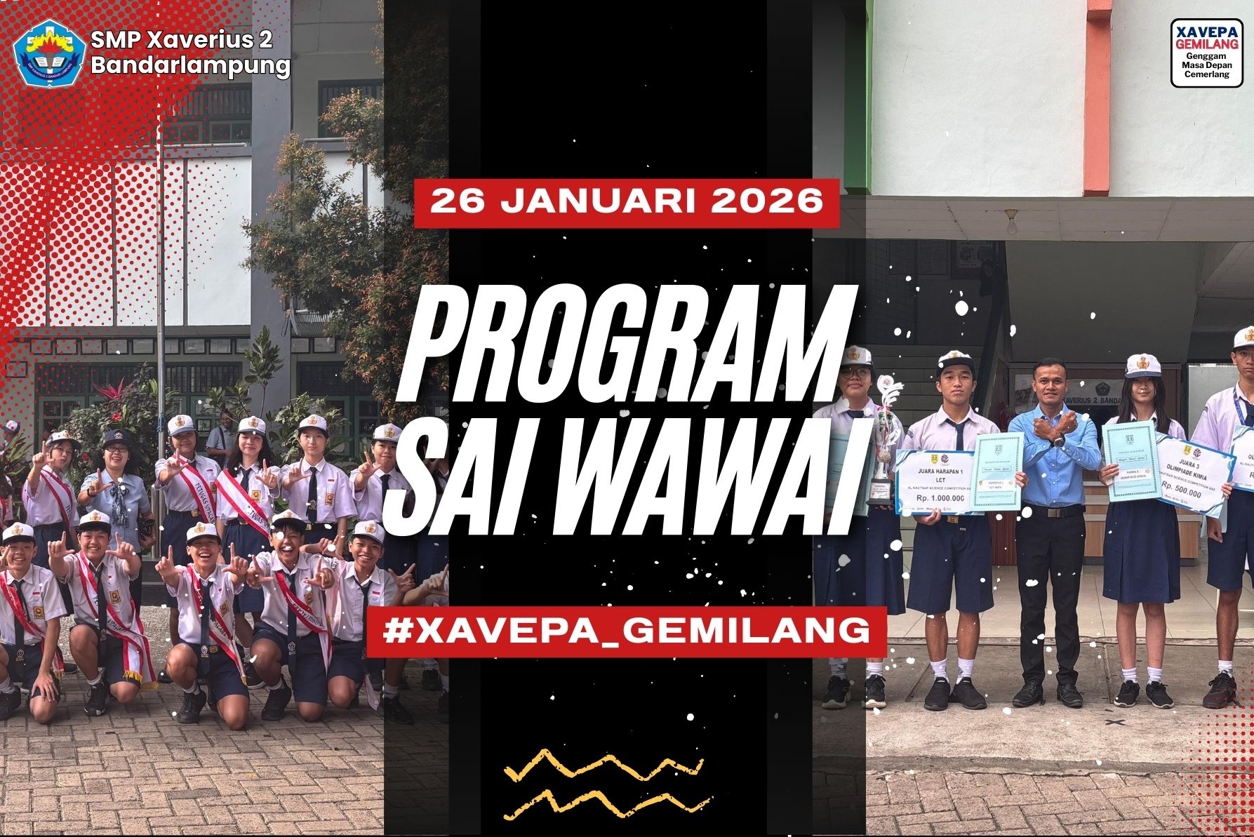 Upacara Bendera SMP Xaverius 2 Bandar Lampung: Menumbuhkan Semangat Literasi Melalui G2M2