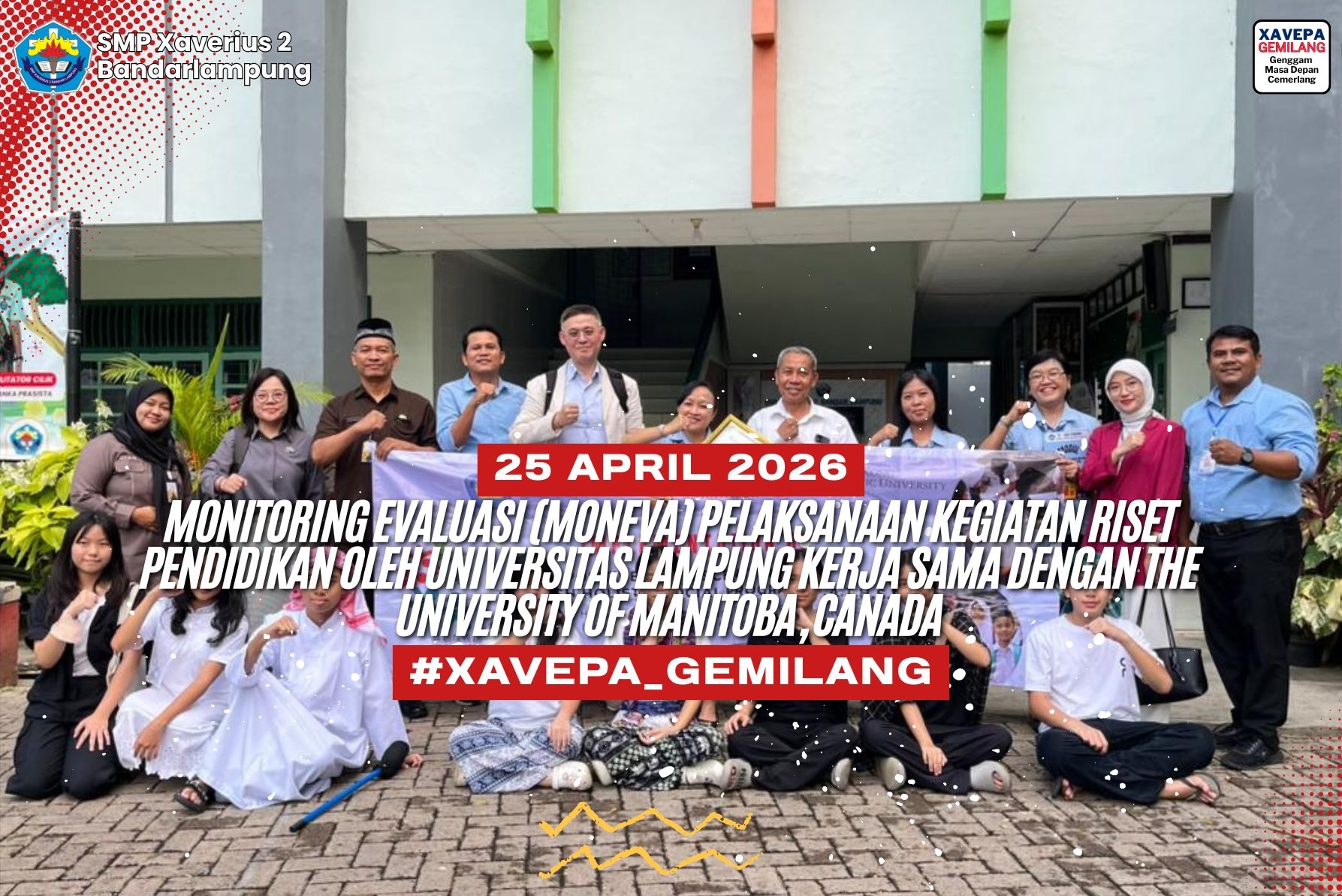 Monitoring Evaluasi (Moneva) Pelaksanaan Kegiatan Riset Pendidikan oleh Universitas Lampung Kerja sama dengan The University of Manitoba, Canada