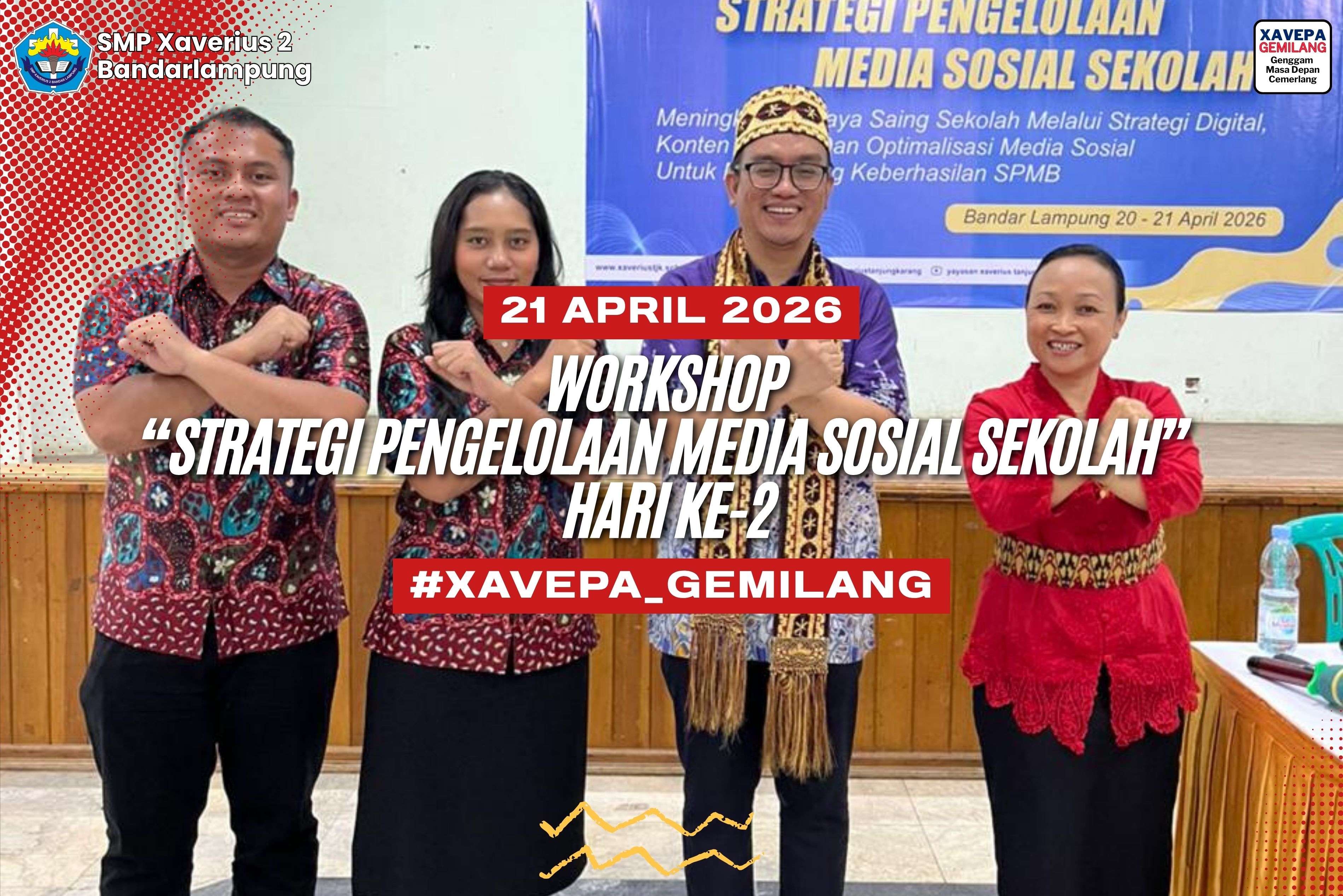 Workshop “Strategi Pengelolaan Media Sosial Sekolah” Hari ke-2