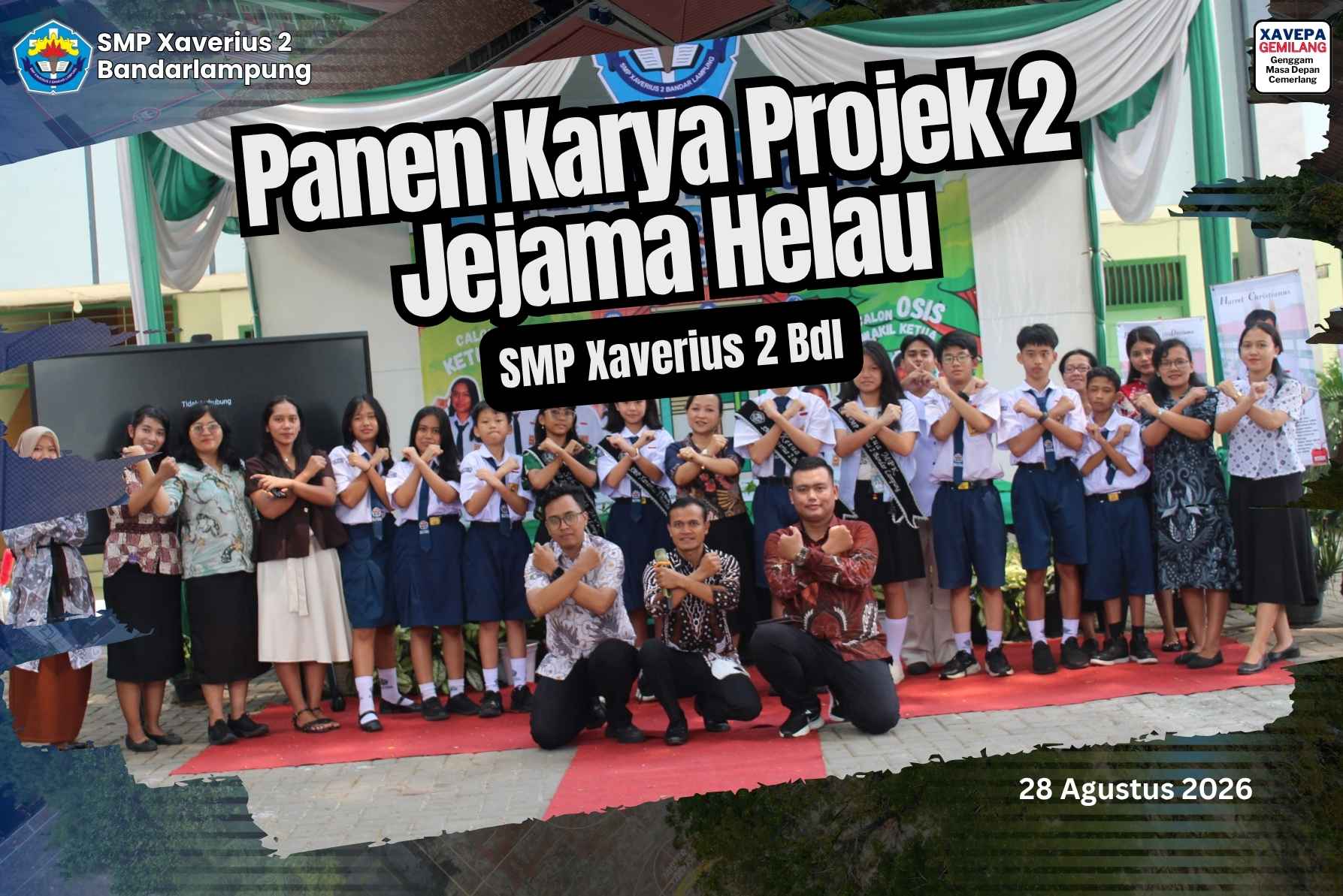 Panen Karya Projek 2 Jejama Helau Sebagai Puncak Pesta Demokrasi SMP Xaverius 2 Bandar Lampung