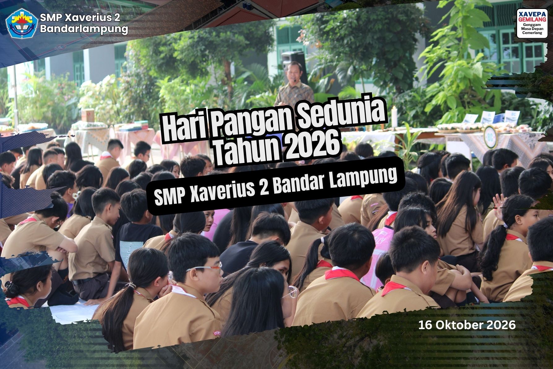 SMP Xaverius 2 Bandar Lampung Peringati Hari Pangan 2026 dengan Semangat Berbagi dan Kebersamaan