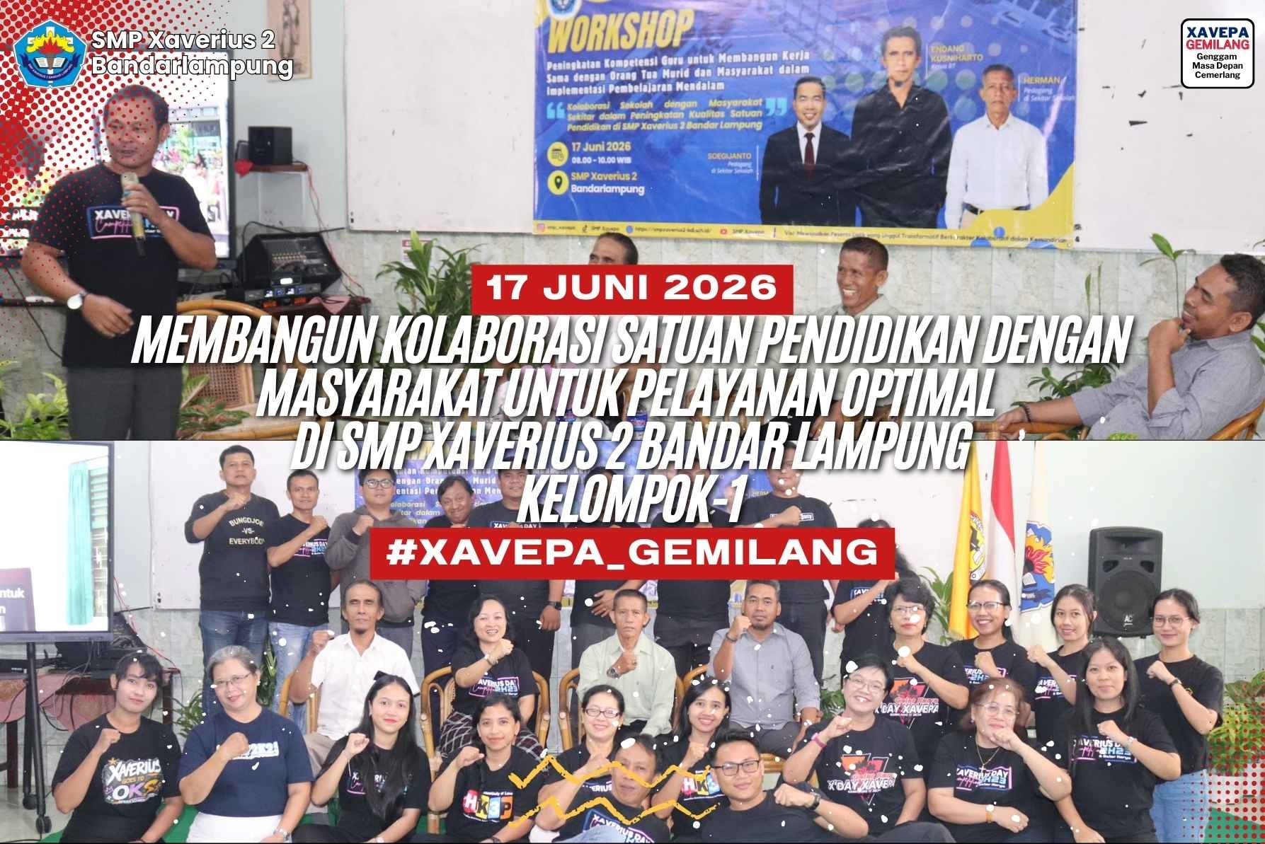 Membangun Kolaborasi Satuan Pendidikan dengan Masyarakat untuk Pelayanan Optimal di SMP Xaverius 2 Bandar Lampung