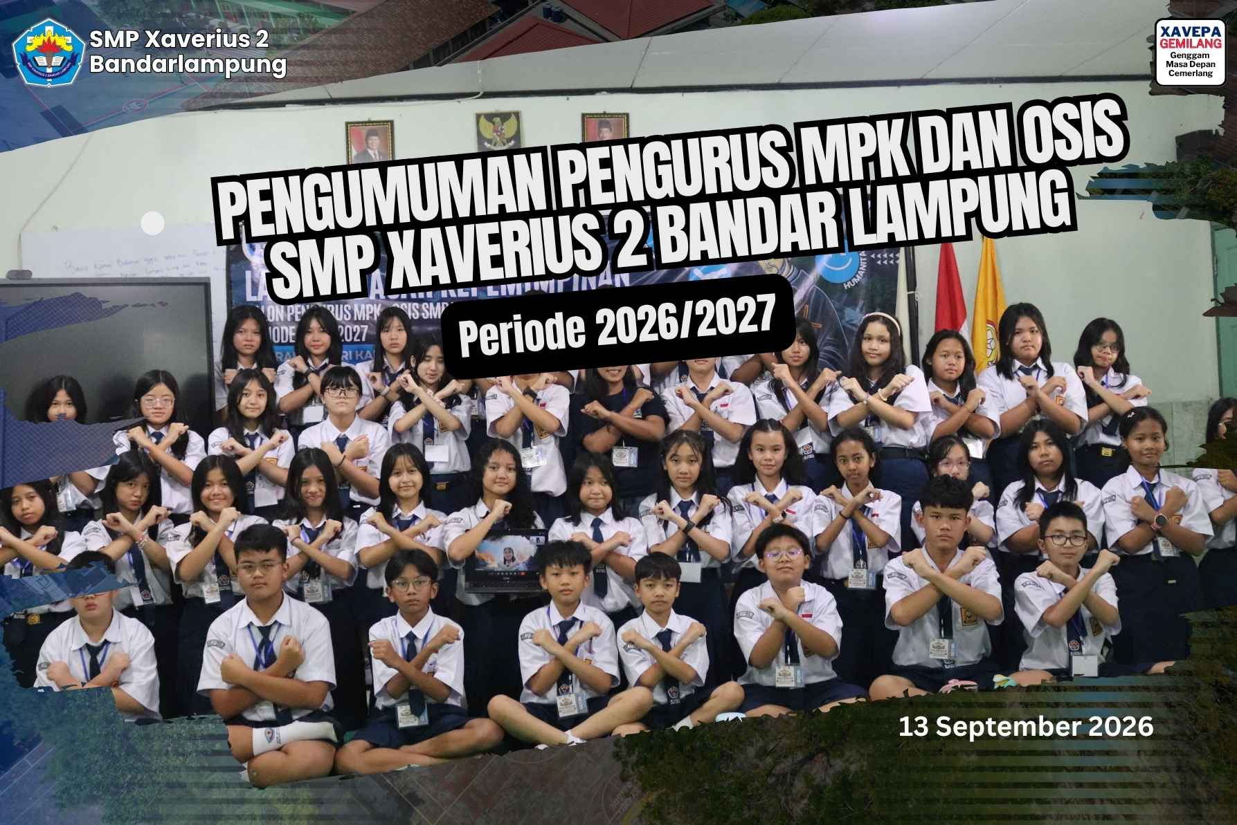 Estafet Kepemimpinan Xavepa: Mari Mengenal Pengurus MPK & OSIS 2026–2027