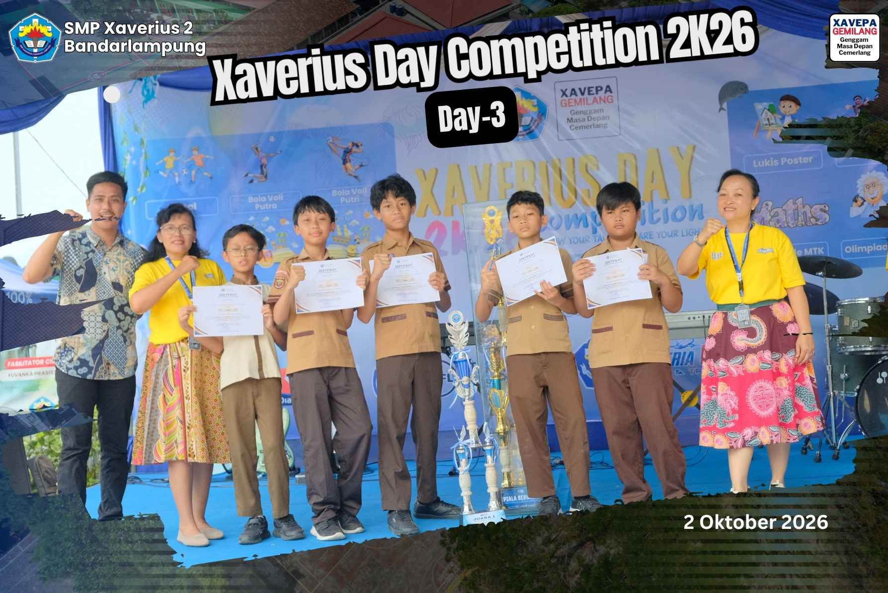 Atmosfer Hari Ketiga Xaverius Day Competition: Rajut Refleksi, Sportivitas, dan Gelora Kegembiraan di Ujung Perhelatan